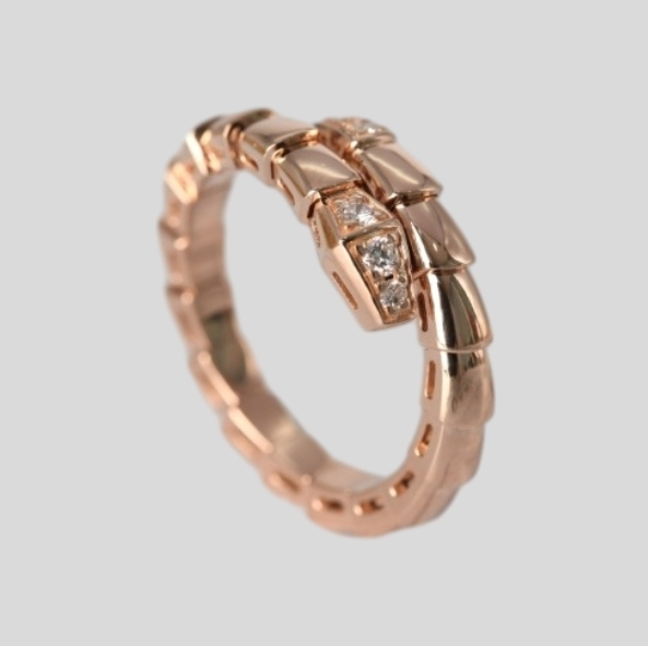 불가리 세르펜티 세미파베 반지