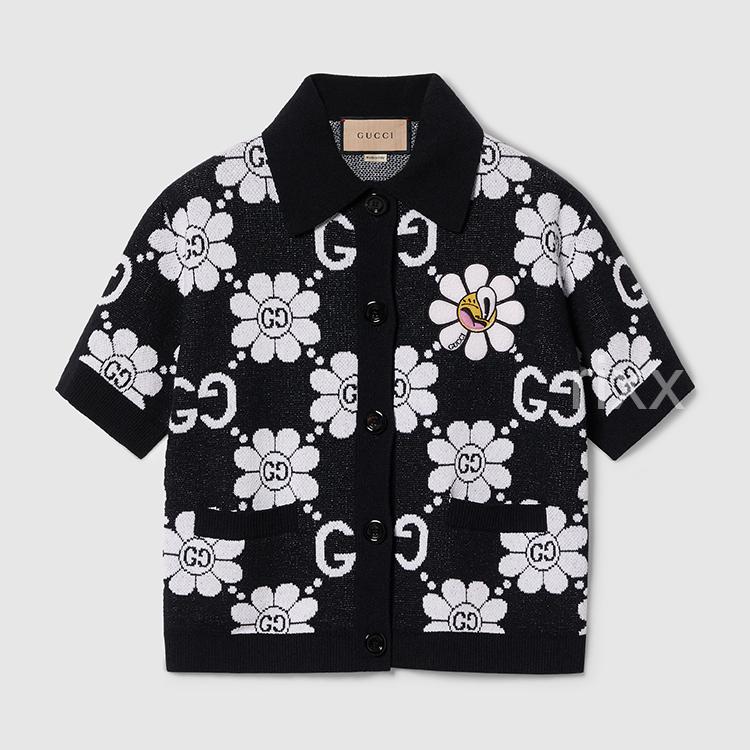구찌 GG 코튼 자카드 가디건