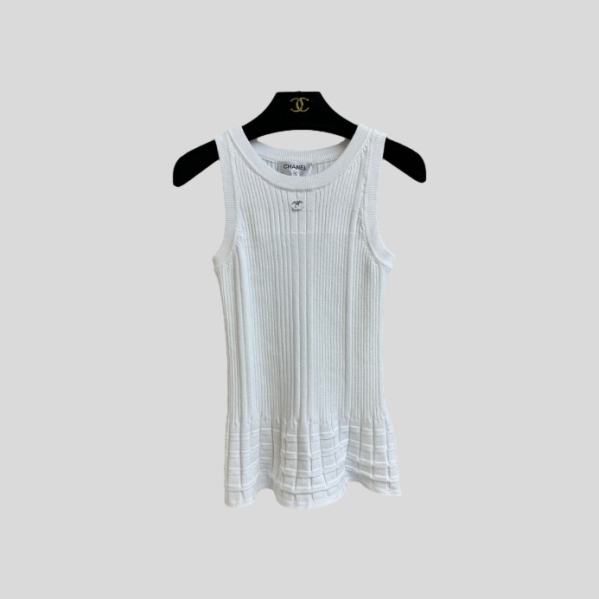 샤넬 니트 조끼