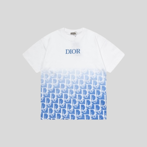 디올 프린트 반팔 티셔츠