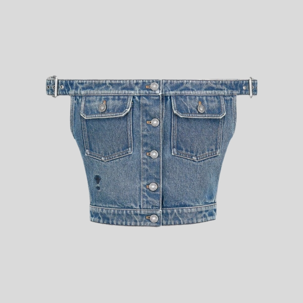 디올 스트랩리스 탑