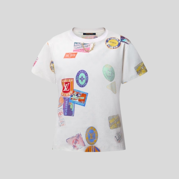 루이비통 마히나 패치 프린트 티셔츠(2color)
