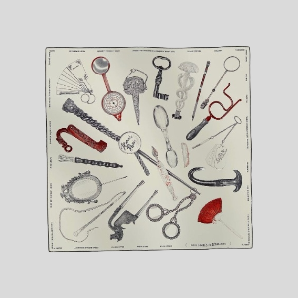 에르메스 스퀘어 스카프 베이지