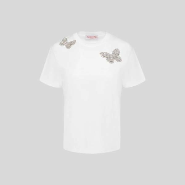 발렌티노 나비 다이아몬드 반팔티(2color)