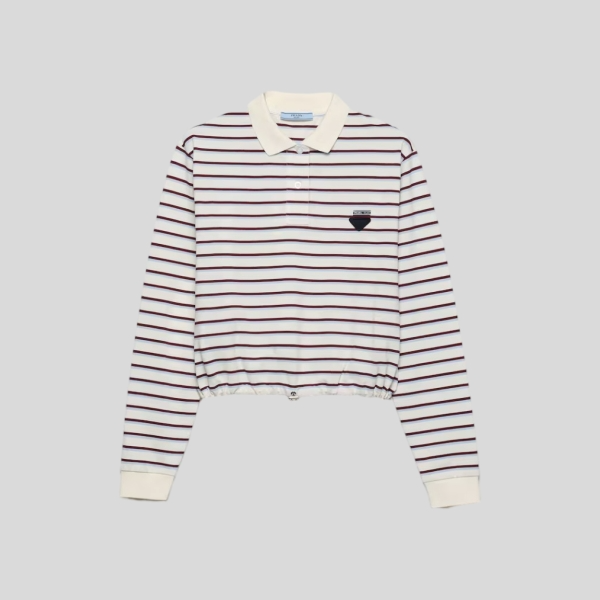 프라다 스트라이프 폴로 셔츠