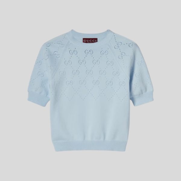 구찌 홀로우 니트 반팔