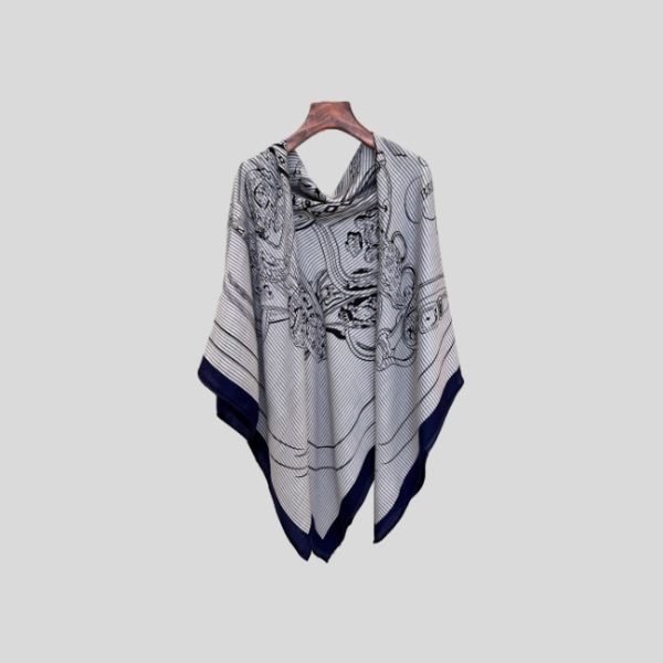 에르메스 벨벳 숄 네이비 블루