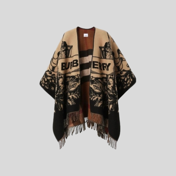 버버리 워 호스 양면 케이프