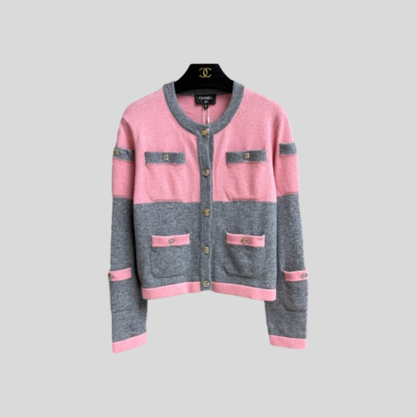 샤넬 컬러블록 가디건