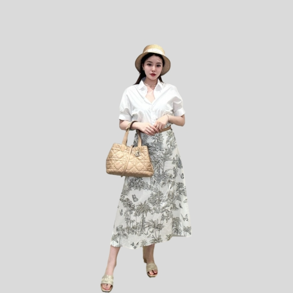 디올 정글 프린트 스커트