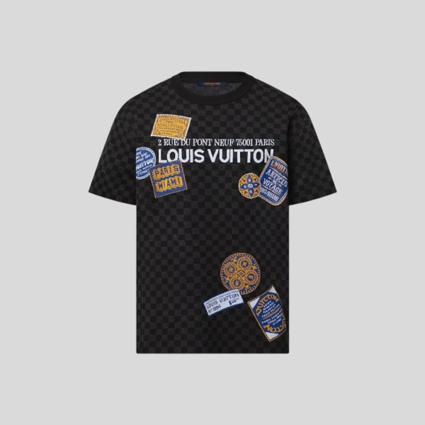 루이비통 체커보드 반팔