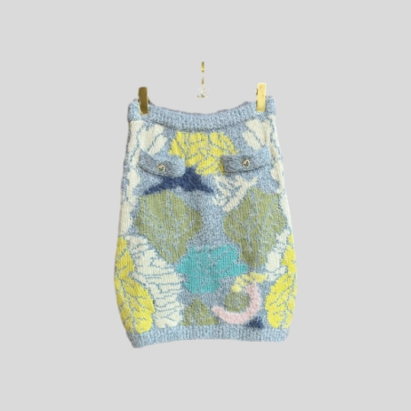 샤넬 울 스커트