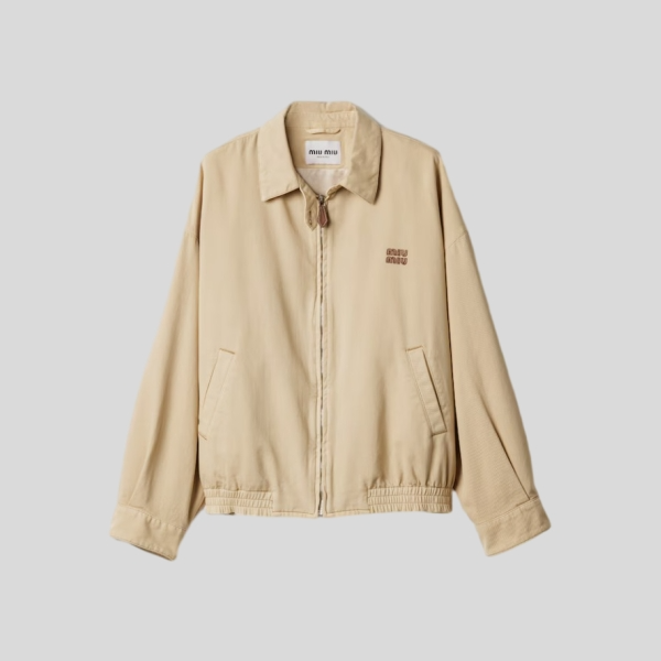 미우미우 라이트 데님 블루종 자켓