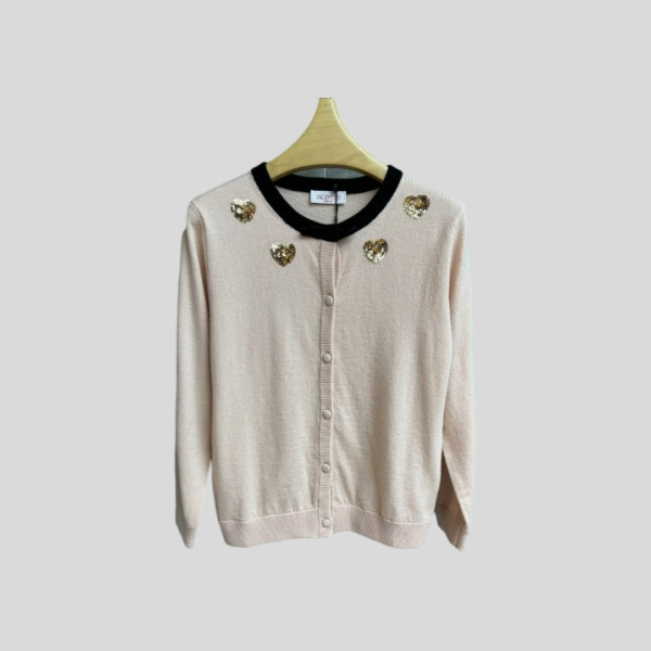 발렌티노 핑크 가디건