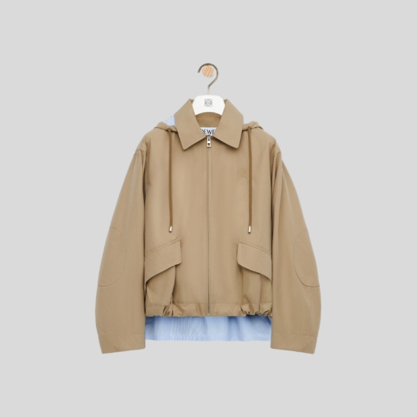 로에베 코튼 후드 파카