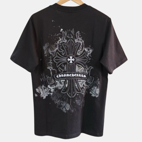 크롬하츠 크로스 자수 티셔츠