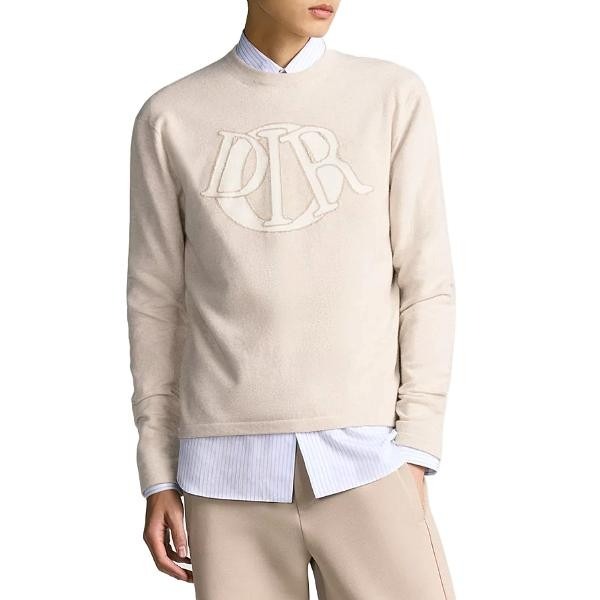 디올 센터로고 니트