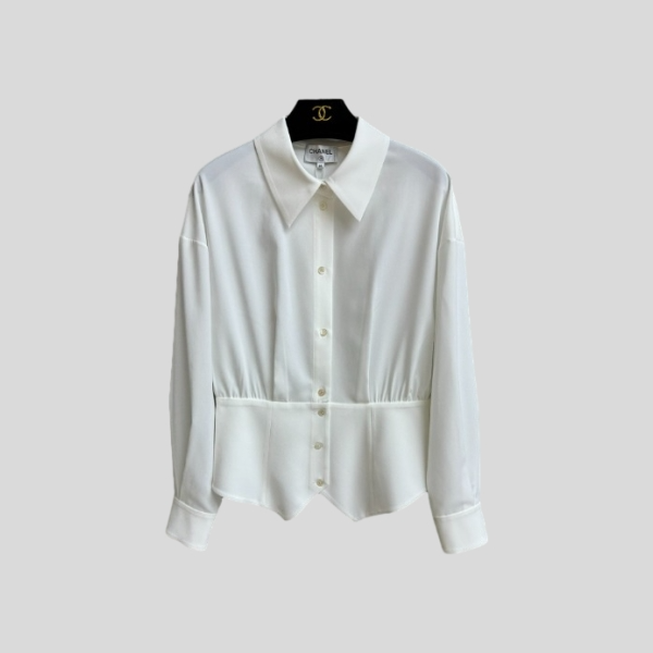 샤넬 실크 셔츠