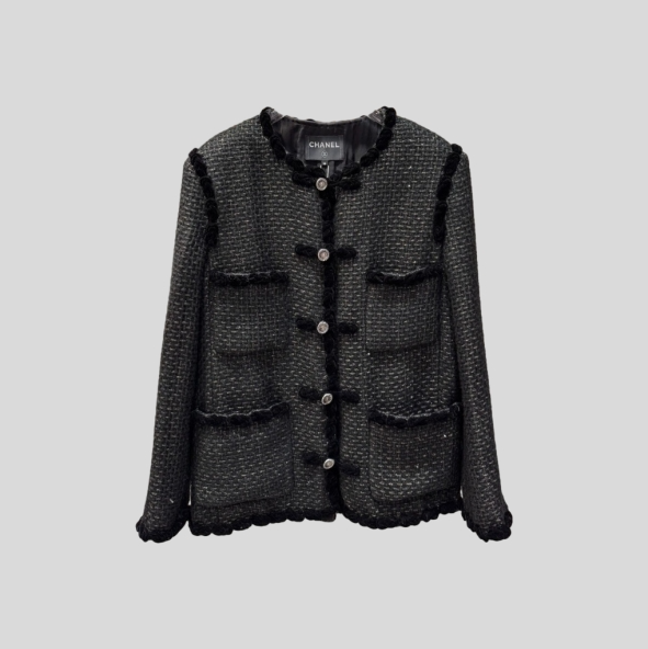 샤넬 자수 트위드 자켓
