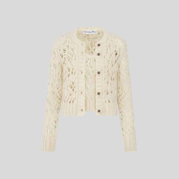 디올 할로우 니트 가디건