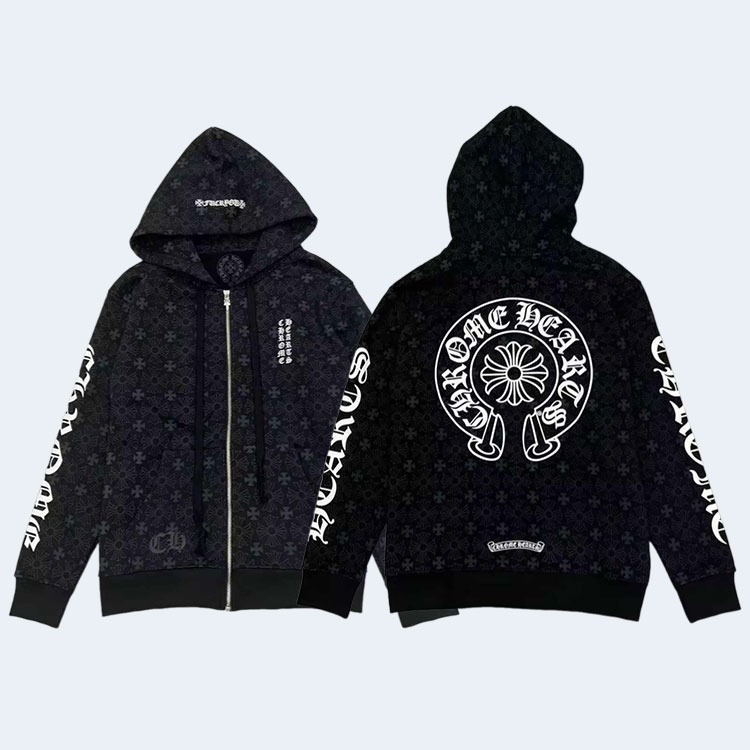 크롬하츠 모노그램 후드집업