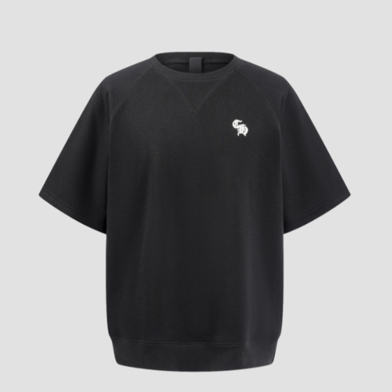 크롬하츠 자수 반소매 크루넥 티셔츠