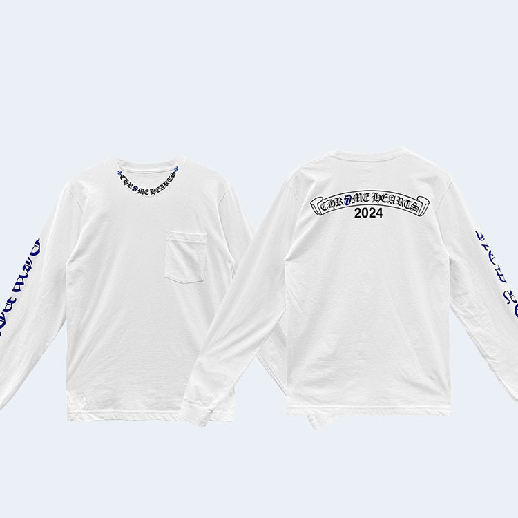 크롬하츠 롤링 스톤즈 롱 슬리브 티셔츠