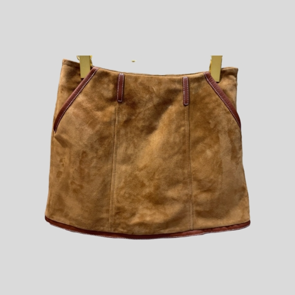 미우미우 스웨이드 블루종 스커트