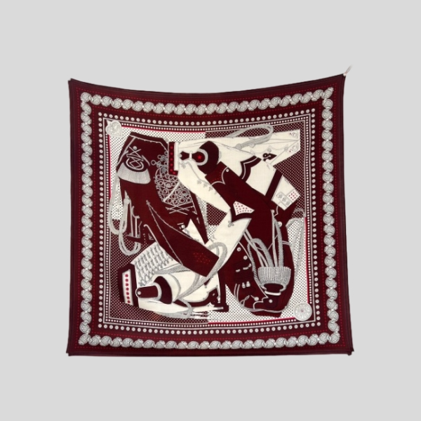 에르메스 벨벳 케이프 버건디