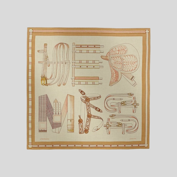 에르메스 Lettres Equestres 숄 140