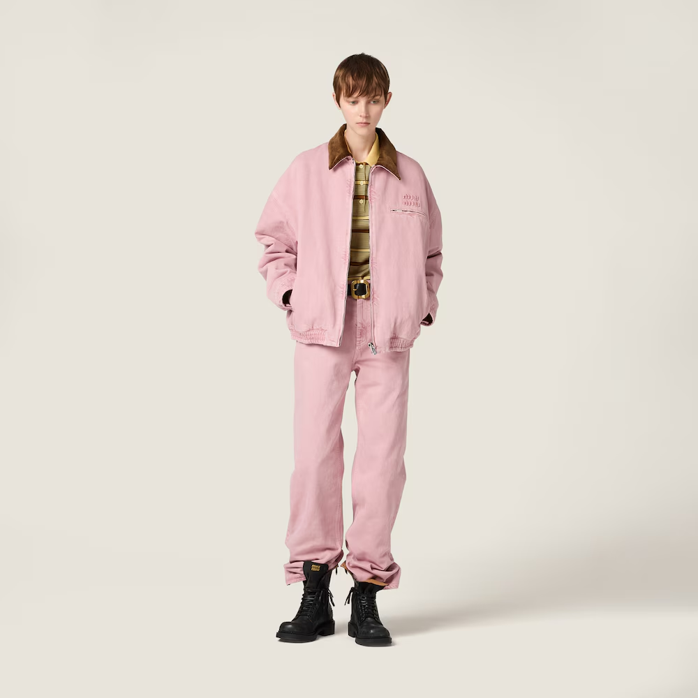 미우미우 데님 블루종 자켓