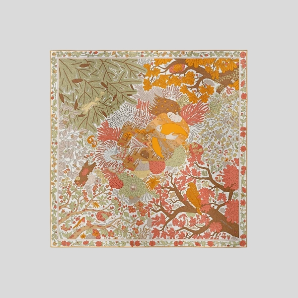 에르메스 Dans les Bras de Selene 스카프 90