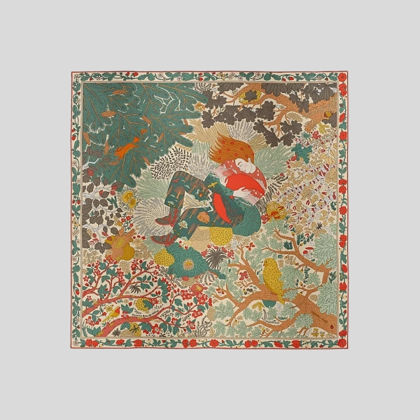 에르메스 Dans les Bras de Selene 스카프 90