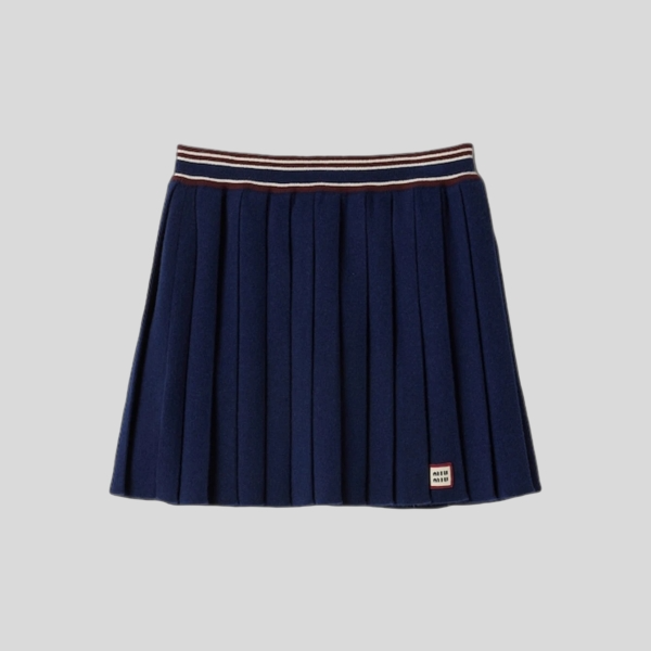 미우 미우 울 앤 캐시미어 스커트 