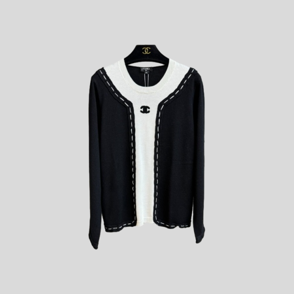 샤넬 페이크 투피스 스웨터