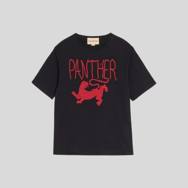 발렌티노 프린트 코튼 티셔츠