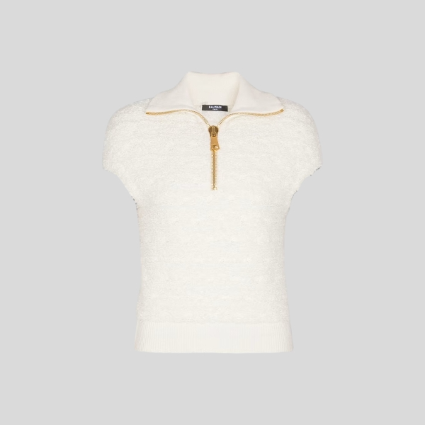 발망 트위드 탑