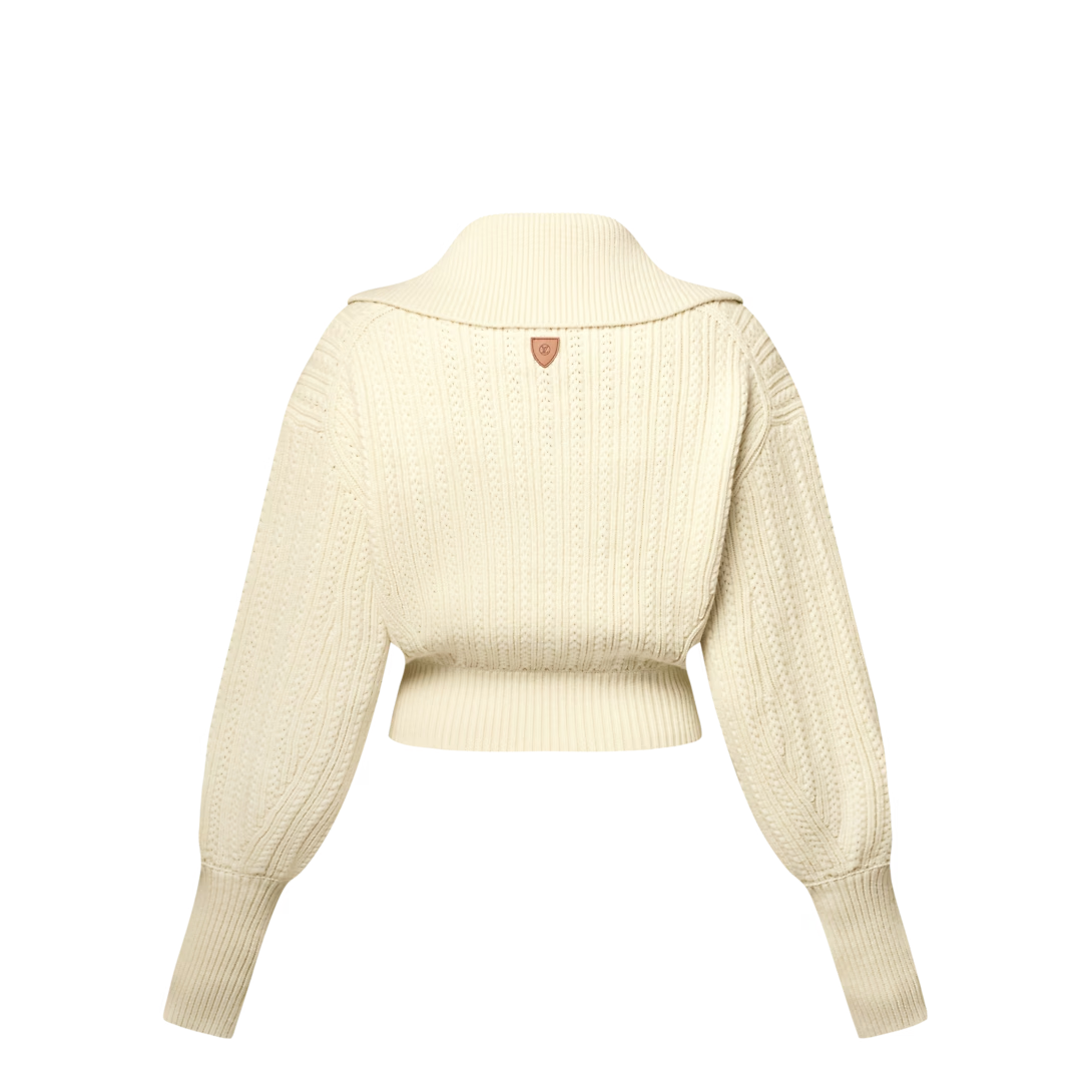 루이비통 크롭트 니트 자켓