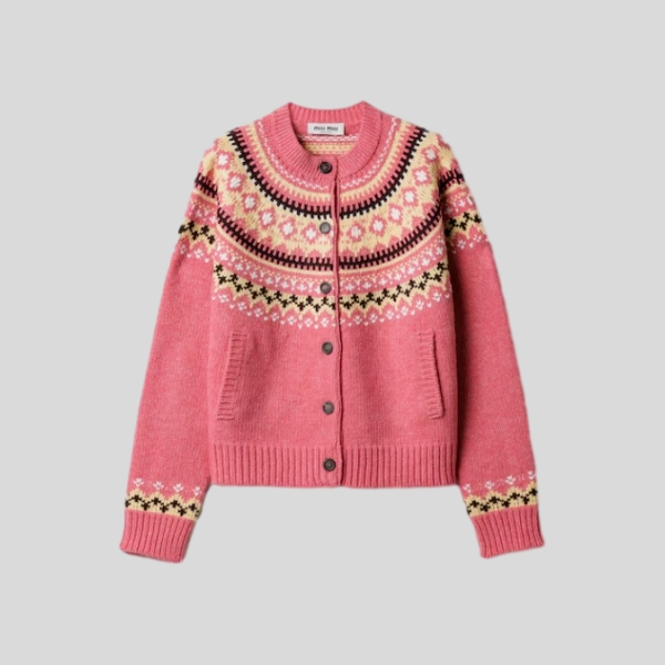 미우미우 울 가디건