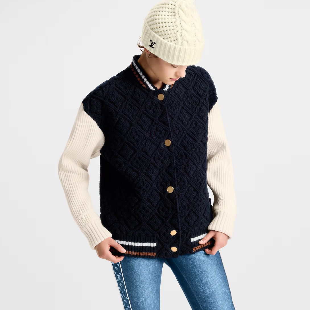 루이비통 모노그램 타월링 바시티 자켓