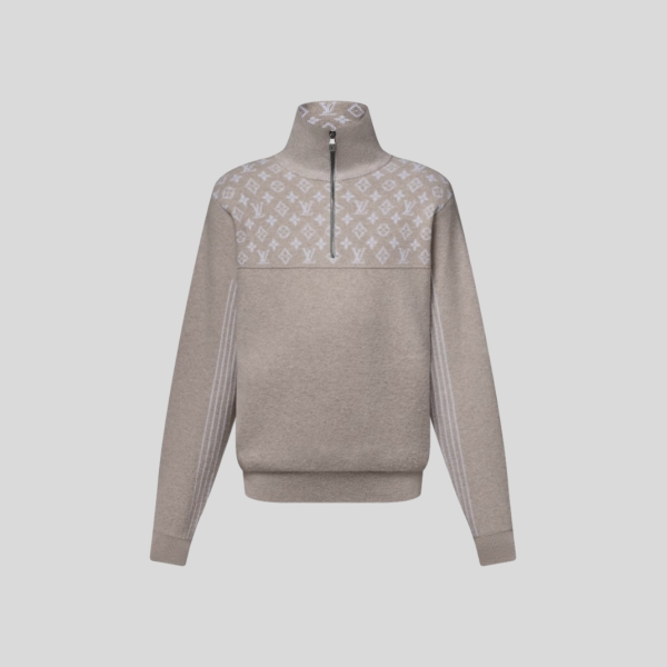 루이비통 리브드 울 하프 지퍼 풀오버