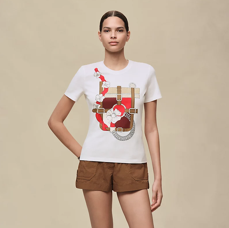 에르메르 프린티드 마이크로 티셔츠