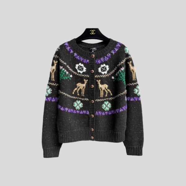 샤넬 풀오버 캐시미어 가디건