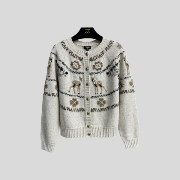 샤넬 풀오버 캐시미어 가디건